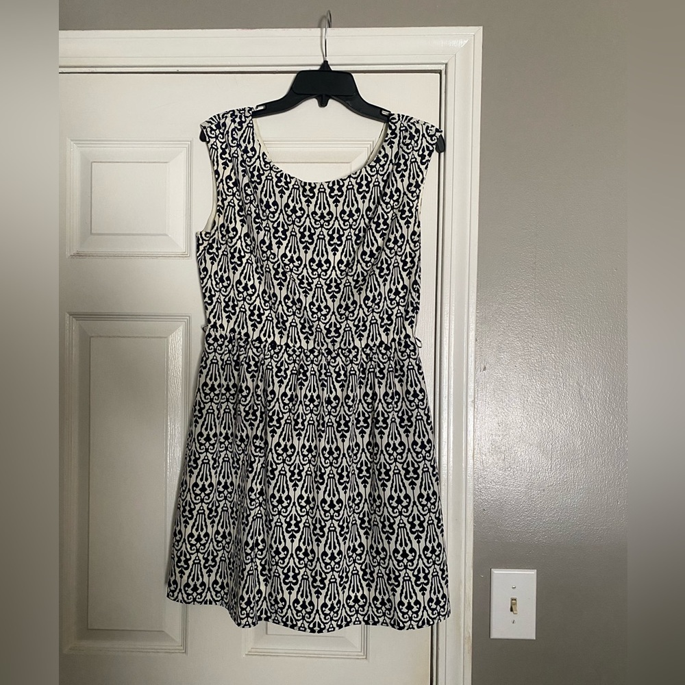 Black and White Patterned Dress